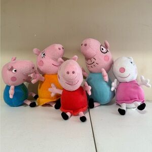 Peppa Pig Family Plushies